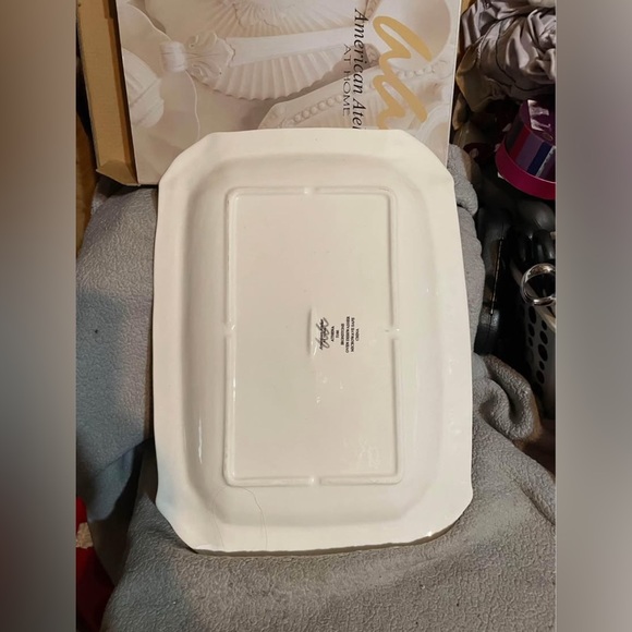 American Atelier Elegant White Serving Tray - Picture 5 of 10